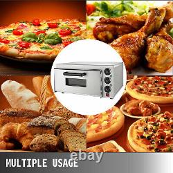 Commercial Electric Pizza Oven Toaster Baking Bread 110V 2KW Single Deck Broiler