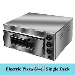 Commercial Electric Single Deck Pizza Oven Toaster Baking Bread Broiler 50-350