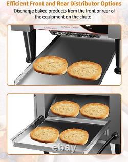 Commercial Electric Toaster Baking Bread 300Slices/H Double Deck FOR 16 Pizza