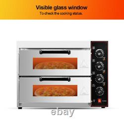 Commercial Kitchen Compact Countertop Pizza Oven Toaster Stainless Steel 48L