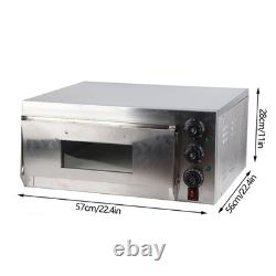 Commercial Pizza Oven 1 Deck 0-350? 0-90 Minutes Timing 1300W Pizza Maker YFJV