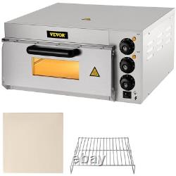Commercial Pizza Oven Countertop, 14Single Deck Layer, 1300W Electric Pizza Oven