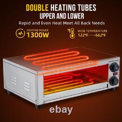 Commercial Pizza Oven Countertop, 16 Countertop Pizza Oven with Grilling Rack US