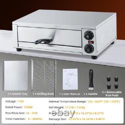 Commercial Pizza Oven Countertop, 16 Countertop Pizza Oven with Grilling Rack US