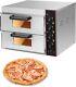Commercial Pizza Oven Countertop 3000w 14'' Electric Double Pizza Oven