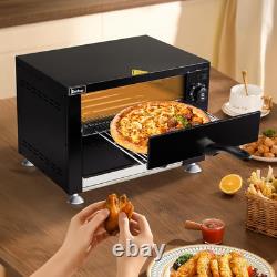 Commercial Pizza Oven Countertop Double Deck Layer 110V 2200W Stainless Steel