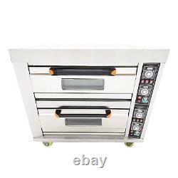 Commercial Pizza Oven Electric Oven Double Deck Convection Oven 13.2KW 220V