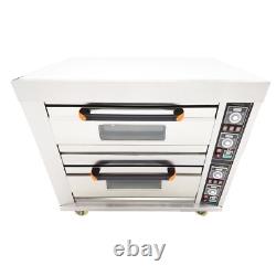 Commercial Pizza Oven Electric Oven Double Deck Convection Oven 13.2KW 220V