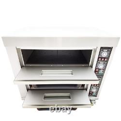 Commercial Pizza Oven Electric Oven Double Deck Convection Oven 13.2KW 220V