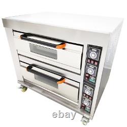 Commercial Pizza Oven Electric Oven Double Deck Convection Oven 13.2KW 220V