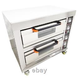 Commercial Pizza Oven Electric Oven Double Deck Convection Oven 13.2KW 220V