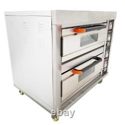 Commercial Pizza Oven Electric Oven Double Deck Convection Oven 13.2KW 220V