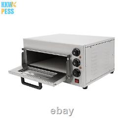 Commercial Single Layer Pizza Oven Stainless Steel Electric Pizza Maker 1300Watt