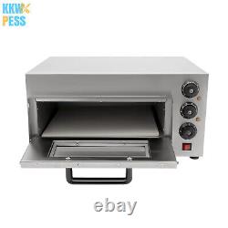 Commercial Single Layer Pizza Oven Stainless Steel Electric Pizza Maker 1300Watt