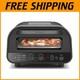 Compact Stainless Steel Pizza Oven With Touchscreen 5 Presets & Stone Included