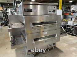 Conveyor Pizza Oven Gas Refurbised Middleby Marshall P360GWB-2 Double-Stack