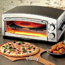 Countertop Commercial Pizza Oven Electric Stainless Steel Baking Food Deck