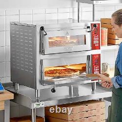 Double Deck Countertop Pizza / Bakery Oven with Two 18 Chambers 3200W, 240V