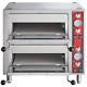 Double Deck Countertop Pizza/bakery Oven With Two Independent Chambers, 240v