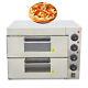 Double-deck 16 Inch Pizza Electric Oven 220v 3kw Stainless Steel