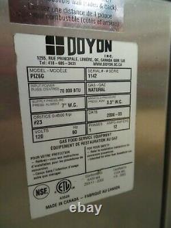 Doyon PIZ6G Triple Deck Countertop Pizza Oven, Natural Gas, 70,000 BTU