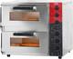Etl Listed Commercial Double Deck 16 Inch Countertop Electric Pizza Oven With Pi