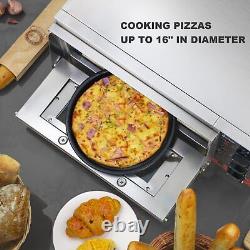 ETL Listed Countertop Electric Indoor Commercial Pizza Oven with Pizza Stone