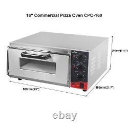 ETL Listed Countertop Electric Indoor Commercial Pizza Oven with Pizza Stone