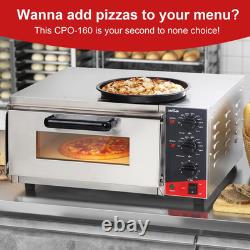 ETL listed Commercial 16 inch Countertop Electric Pizza Oven with pizza stone, M
