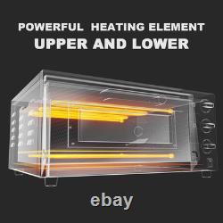 ETL listed Commercial 16 inch Countertop Electric Pizza Oven with pizza stone, M