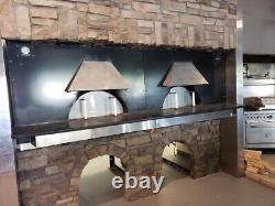 Earthstone 130-DUE' Gas or Wood Fired Pizza Oven Double Opening 116 x 66 x 80
