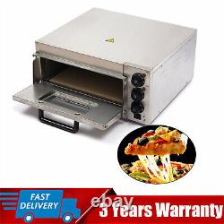 Electric 1.5kw Pizza Oven Stainless Steel Ceramic Stone Fire Stone Oven 1 Layer