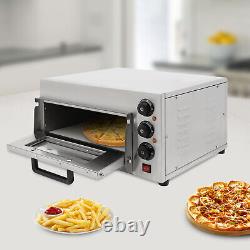 Electric 1.5kw Pizza Oven Stainless Steel Ceramic Stone Fire Stone Oven 1 Layer