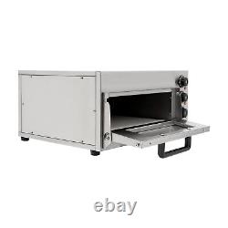 Electric 1.5kw Pizza Oven Stainless Steel Ceramic Stone Fire Stone Oven 1 Layer