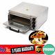 Electric 1500w Pizza Oven Single Deck Fire Stone Stainless Steel Bread Toaster