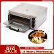Electric 1500w Pizza Oven Stainless Steel Single Deck Fire Stone Bread Toaster