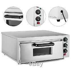 Electric 2000W Pizza Oven Single Deck Baking Oven 110V Ceramic Stone Toaster