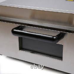 Electric 2000W Pizza Oven Single Deck Hotel Bakery Equipment Stainless Steel