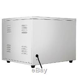 Electric 3000W Pizza Oven Double Deck Bakery 110V Restaurant Bake Broiler
