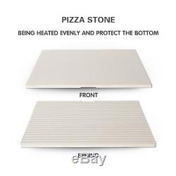Electric Commercial 2000W Pizza Oven Single Deck Stone Stainless Steel 220V CE