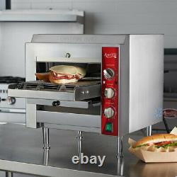 Electric Countertop Conveyor Cheese Melter Pizza Oven Toaster with 10 1/2 Belt