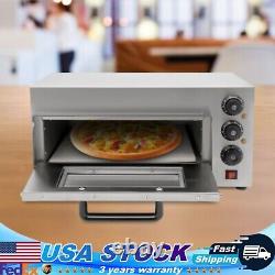 Electric Countertop Pizza Oven 16Inch 1.3kw Adjustable Temp and Time Single Deck