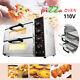 Electric Countertop Pizza Oven Double Deck Commercial Toaster Bake Broiler 110v