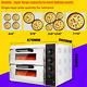 Electric Pizza Oven Twin Deck Commercial Baking Oven Fire Stone Catering 3kw