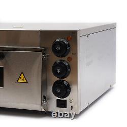 Electric Pizza Oven 1.5kw Countertop Stainless Steel Pizza and Snack Oven 1 Deck