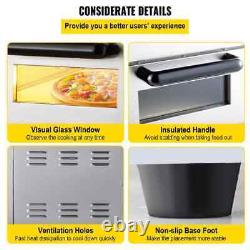 Electric Pizza Oven 14 in. Double Deck Layer 1950-Watt Toaster Oven Countertop P