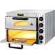 Electric Pizza Oven 14 In. Double Deck Stainless Steel