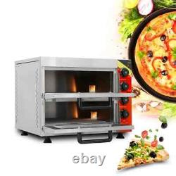 Electric Pizza Oven 2 x 16 Twin Deck Commercial Double Deck Baking 2 Fire Stone