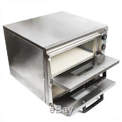 Electric Pizza Oven Commercial Bake Oven Pizza Maker Double Deck For Restaurant