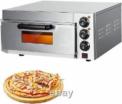 Electric Pizza Oven Countertop 14'' Pizza Oven Single Layer Deck Deluxe Pizza